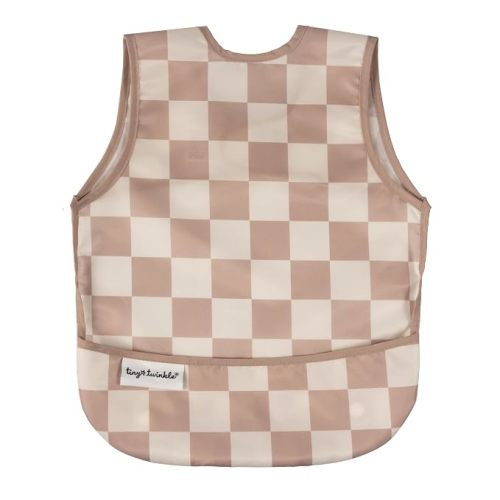 Tiny Twinkle Mess Proof Baby Bib for Girls | Waterproof Toddler Bib for Eating | Baby Apron for Feeding | Machine Washable | Perfect Shower Gift (Flutter, 6–24M)
