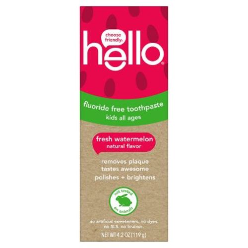 hello Kids' Fluoride Free Toothpaste - Watermelon - 4.2oz