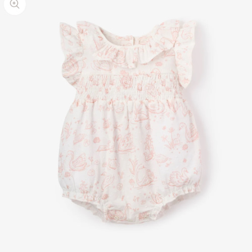 Swan Toile Swiss Dot Bubble