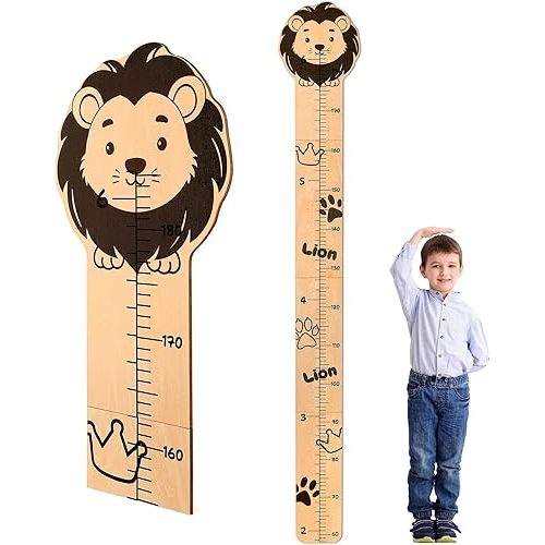 Unicorn Castle Growth Chart for Wall Kids Wood Height Measurement for Wall Height Chart for Kids Wall Decor Measuring Chart Kids Height Wall Chart, Lion