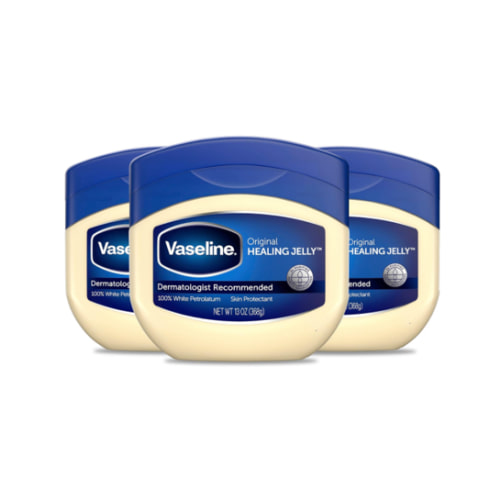 Vaseline Petroleum Jelly Original Provides Dry Skin Relief And Protects Minor Cuts Dermatologist Recommended And Locks In Moisture, 13 Ounce (Pack of 3)