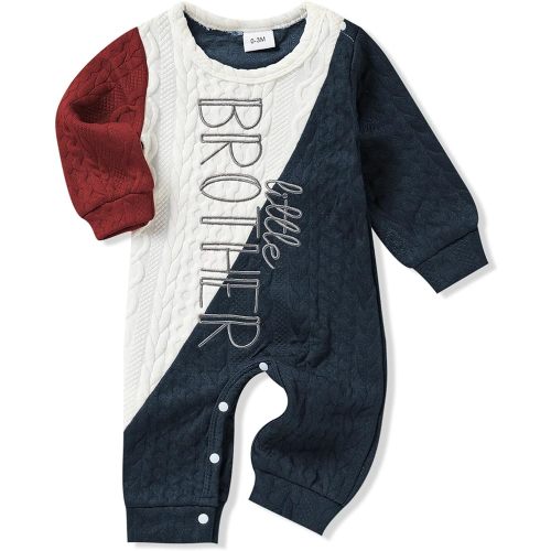 Newborn Baby Boy Romper Long Sleeve Outfits Jumpsuit Clothes Bodysuit One-Piece Romper