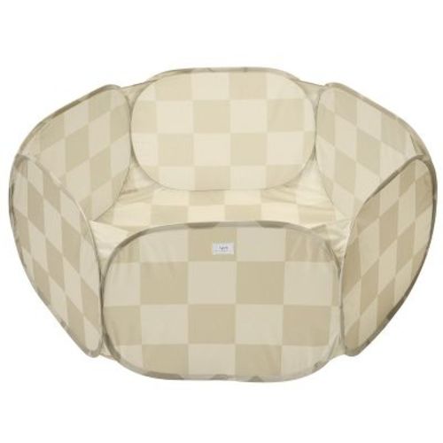 3 Sprouts Kids Recycled Fabric Ball Pit - Checkerboard Beige