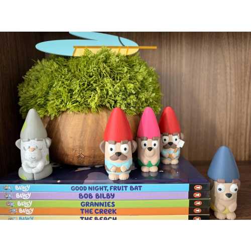 Bluey Inspired Gnomes - Unique Garden or Home Decor