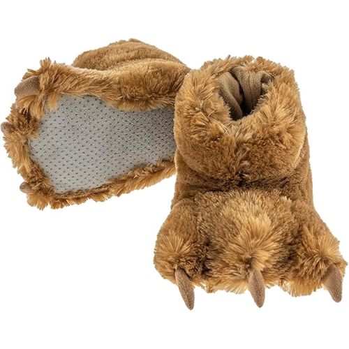 Lazy One Animal Paw Slippers for Kids and Adults, Fun Costume for Kids, Cozy Furry Slippers