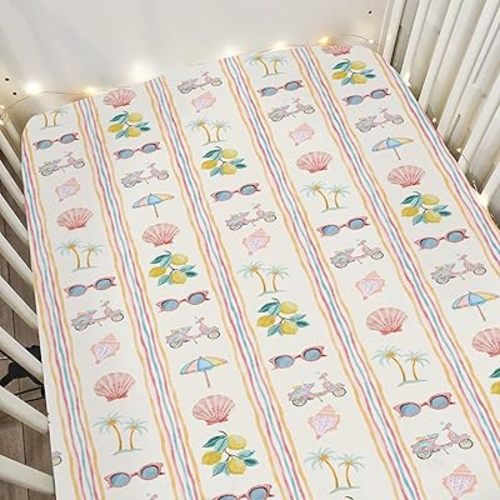 Boho Summer Beach Baby Crib Sheet
