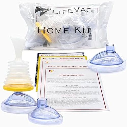 LifeVac Home Kit - Choking Rescue Device Home Kit for Adult and Children, Airway Clearance Device for Choking