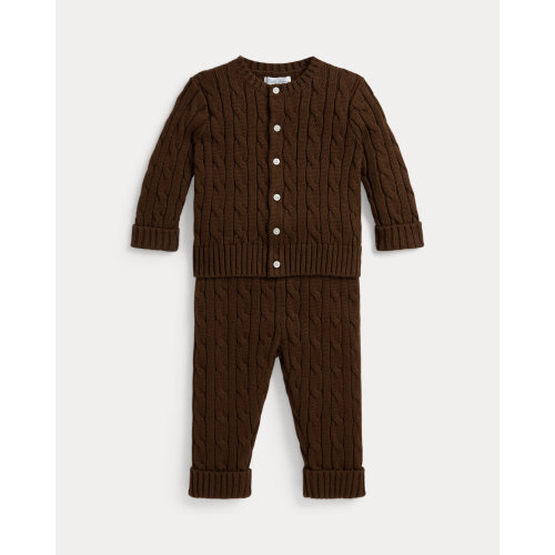 Cable-Knit Cotton Cardigan & Pant for Baby Boys | Ralph Lauren