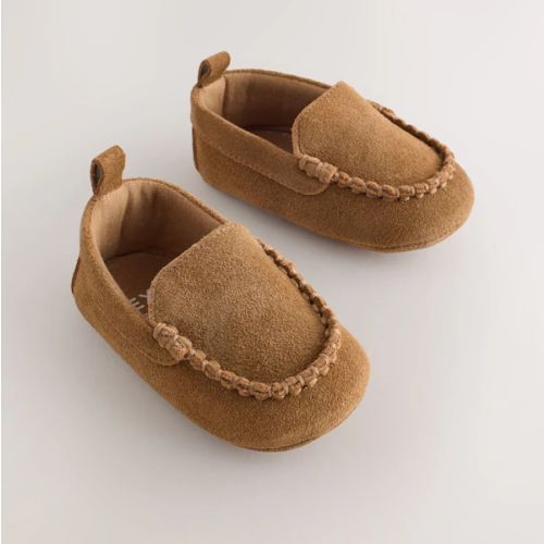 Tan Brown Baby Suede Shoes