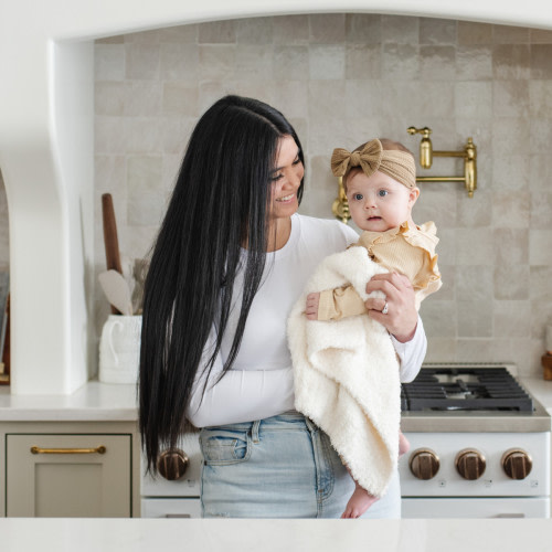 Bamboni Mini Blanket - Ivory