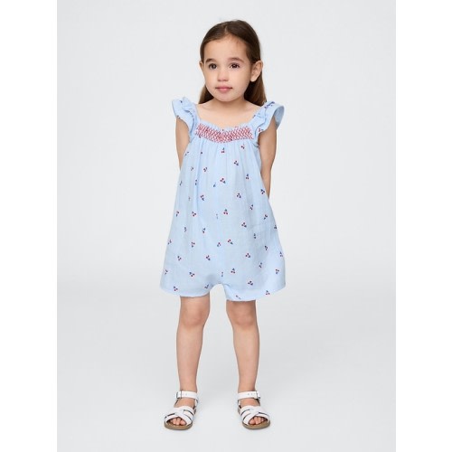 Baby & Toddler Crinkle Gauze Flutter-Sleeve Romper