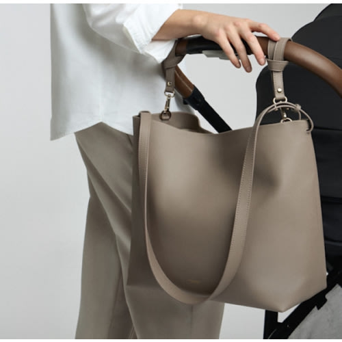 Mina Baie Harlow Diaper Bag Tote - Clay, Full