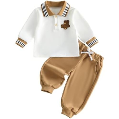6 12 18 24 Months 3T 4T Baby Boy Clothes Fall Winter Bear Birthday Outfit