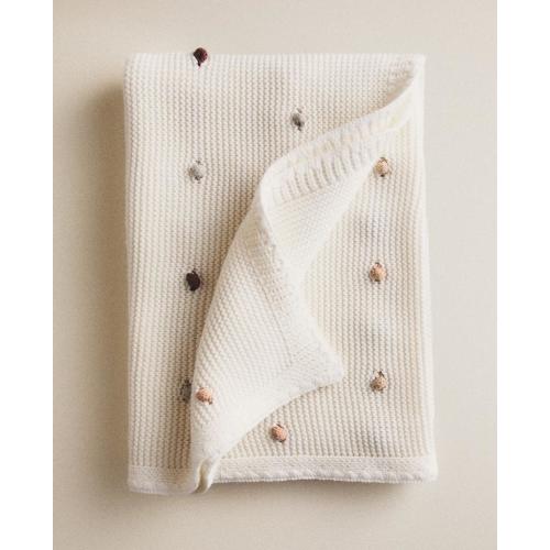 BABY KNIT BLANKET - THROW PILLOWS AND BLANKETS - KIDS AND BABY | Zara Home United States of America
