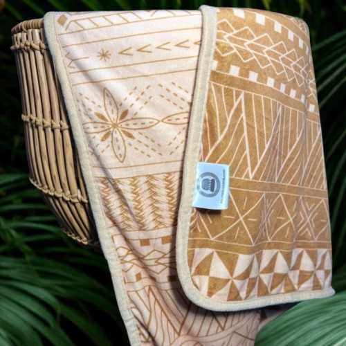Reversible Polynesian Baby Blanket