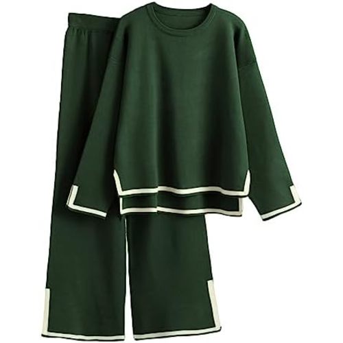 Tanming 2 Piece Knit Lounge Set - size XL