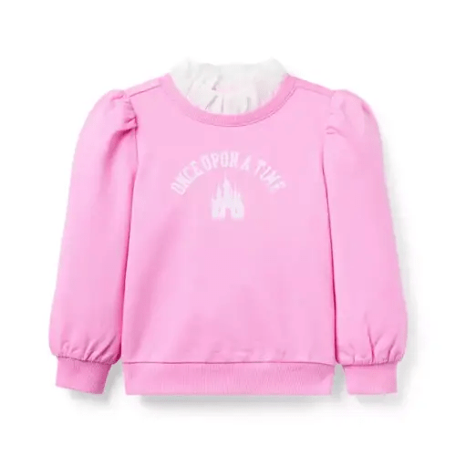 Girl Fuschia Pink Disney Once-Upon-A-Time Sweatshirt by Janie and Jack