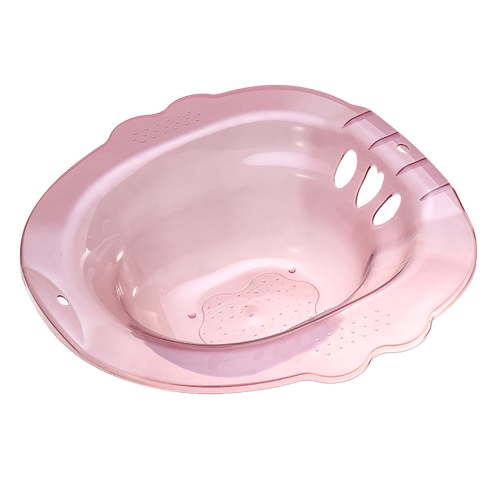Sitz Bath, Sitz Bath for Toilet Seat, Universal Toilet Seat with Large Capacity, Anti-Overflow for Hemorrhoids & Postpartum Care, for Women and Elderly, Treat and Relieve Inflammation (Pink)
