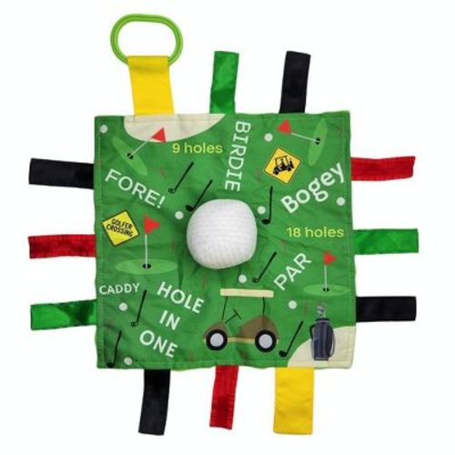 Baby Jack The Learning Lovey Golf Ball Sports Tag Toy Sensory Soother 10" x 10"
