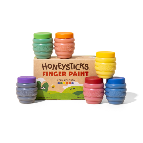 Honeysticks Finger Paints 6pk 60ml