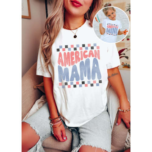 *American Mama Tee *3 Colors (XS-3X) – Chloe Vs Tank The Boutique