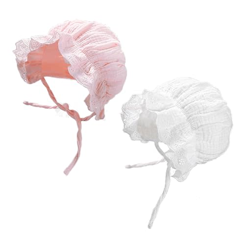 Toddlers-Lace-Cotton-Bonnet Newborn-Warm-Cap Breathable Sun-Protection-Hat