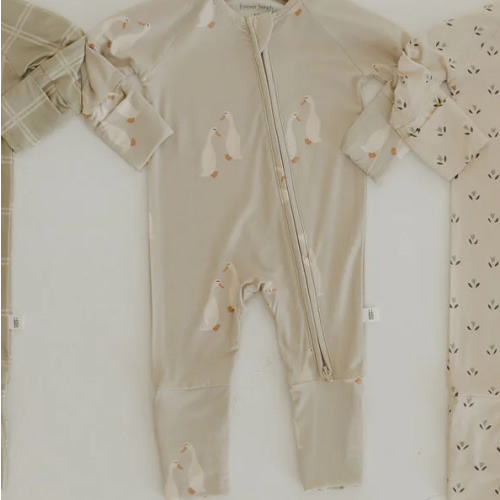 Bamboo Zip Pajamas | Silly Goose | Little Joy Co.