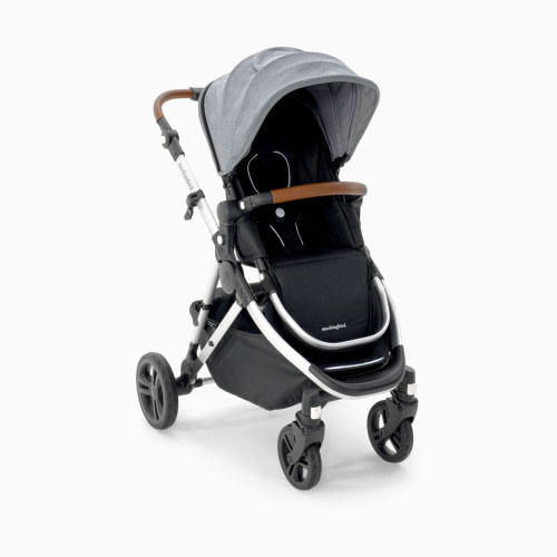 Mockingbird Single Stroller 2.0 - Heather Grey Canopy With Penny Leather