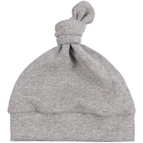JANGANNSA Newborn Baby Hat Infant Baby Boys Beanie Top Knot Stretchy Hats for Girls 100% Organic Cotton