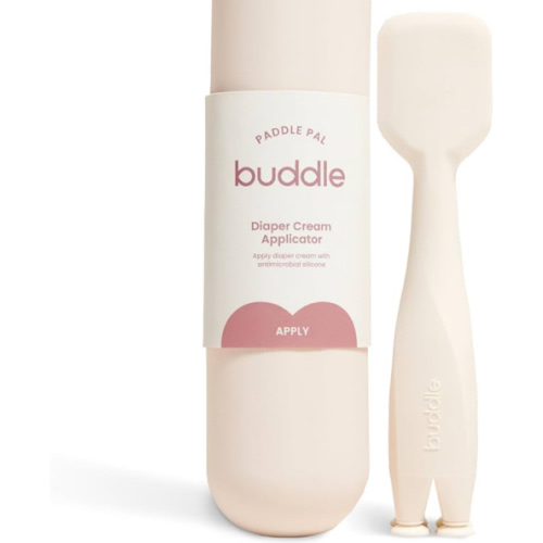 Buddle Paddle Pal Baby Diaper Cream Spatula Silicone Applicator with Carrying Case, Smooth & Mess-Free Application, 1 Count