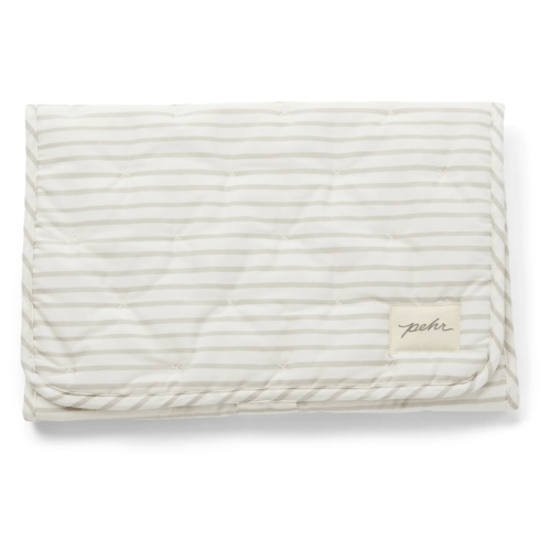 Striped On the Go Portable Changing Pad