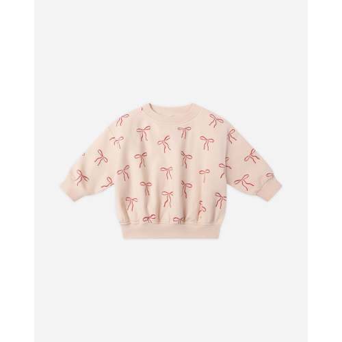 Relaxed Fleece Sweatshirt || Red Bows – Quincy Mae