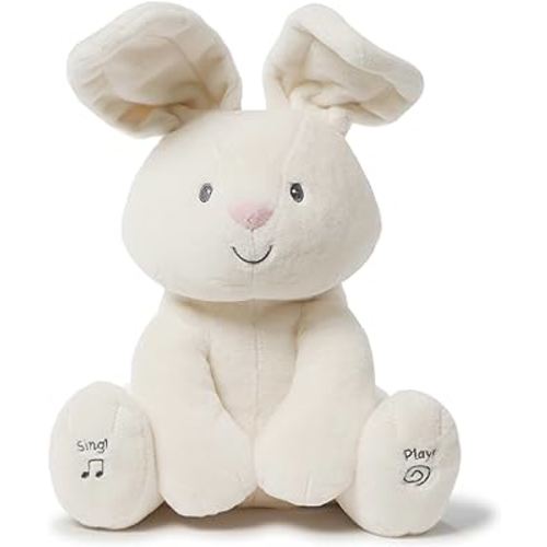 GUND Baby Flora The Bunny Animated Plush, Singing Stuffed Animal Toy for Ages 0 and Up, Cream, 12" (Styles May Vary)