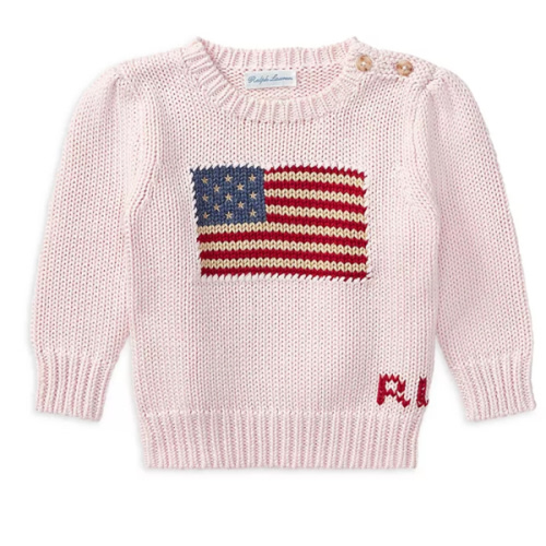 Polo Girls' Flag Cotton Sweater - Baby