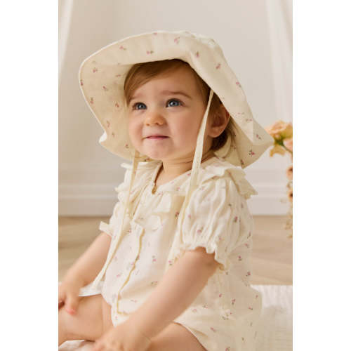 Organic Cotton Muslin Noelle Hat - Willow Rose – Jamie Kay USA