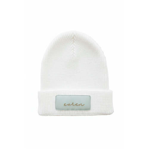Personalized Leather Patch Beanie | All Colors