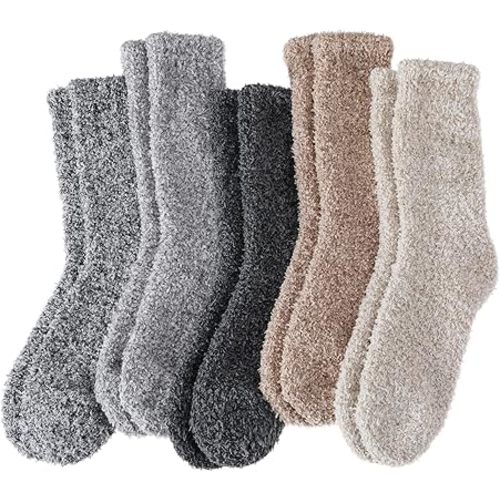 EBMORE Womens Fuzzy Socks Slipper Fluffy Cozy Comfy Cabin Plush Warm Winter Sleep Home Soft Socks