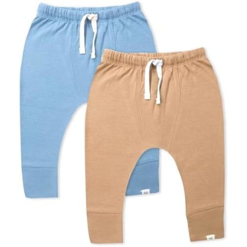 Multipack Honest Pants Joggers Pull on 100% Organic Cotton for Infant Baby and Toddler, Boys, Girls, Unisex