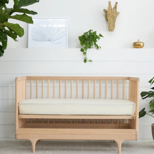 Organic Waterproof Crib Protector Pad | Avocado Green Mattress