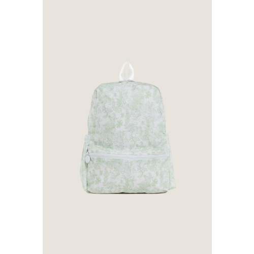 Green Bunny Toile Backpack