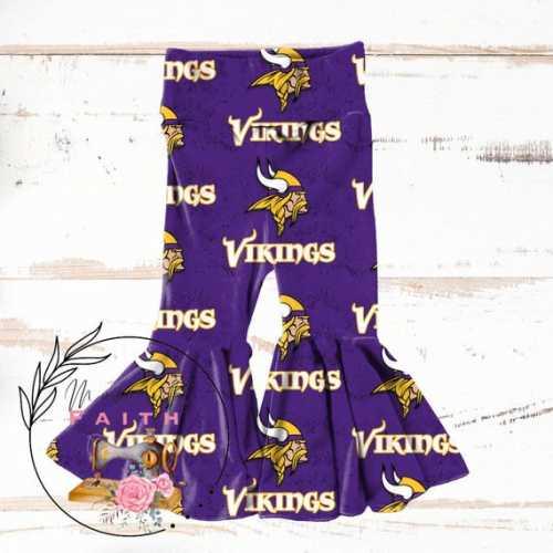 Vikings Baby Bummies, Headwrap or Flare Pants - Etsy