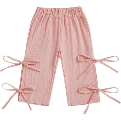 Twopumpkin Toddler Baby Girl Boy Cotton Linen Pants Balloon Hippie Long Pants Boho Muslin Basic Bottoms Clothes