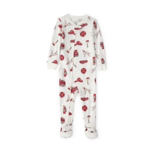 Baby Boys Firetruck Footie Pajamas