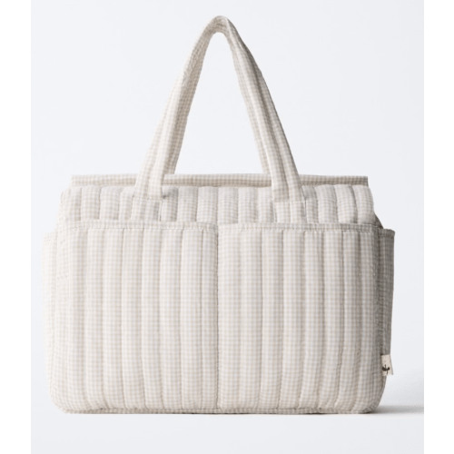 GINGHAM MATERNITY BAG