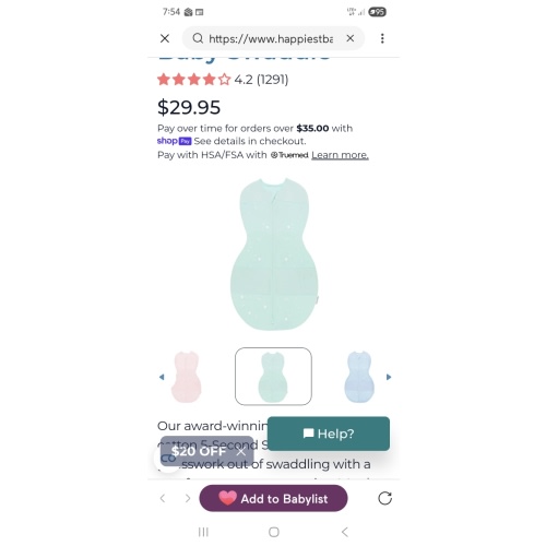 Sleepea® 5-Second Baby Swaddle