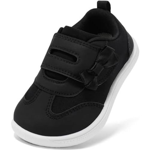 Wide Toe Box Toddler Shoes Zero Drop Boys Girls Barefoot Shoe Non-Slip Little Kids Sneakers for First Walking