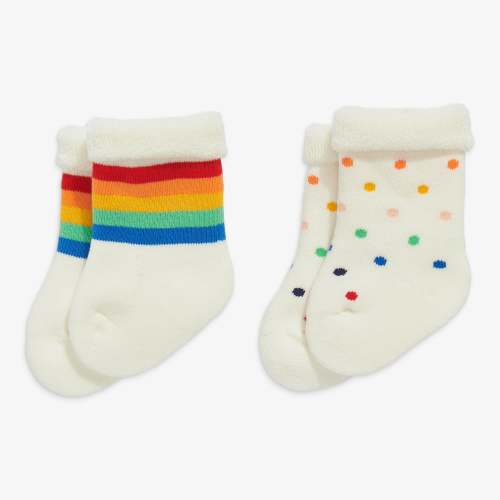 Clearance baby's first sock sunburst 2-packs(0-6m) | Primary.com
