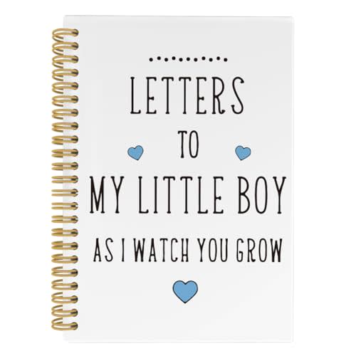 Letters to My Son Daughter Spiral Notebook, Pregnancy Journal, Baby Memory Book, Baby Shower Gifts 5.5"x8.3" 164pages Lined Notebooks College Ruled, Letters to My Baby Notebook for New Mom