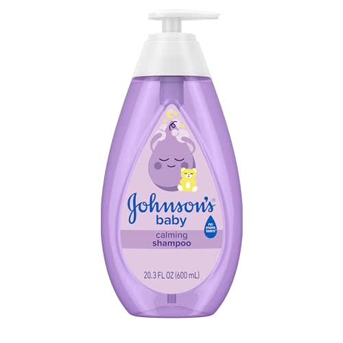 Johnson's Baby Calming Shampoo with Soothing NaturalCalm Aromas, Gentle, Hair Wash, Baby Essentials, Hypoallergenic, No Added Parabens and Sulfates, Baby Essentials, 20.3 fl. oz