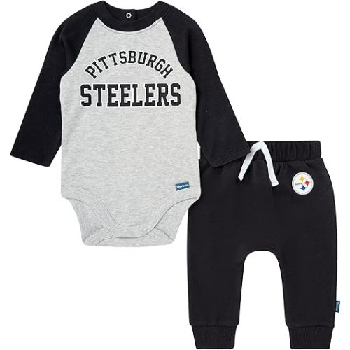 Gerber NFL Unisex Baby Nfl Onesie Bodysuit and Jogger Set